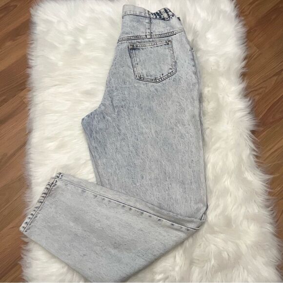 PS Gitano Vintage 80’s Acid/ Bleach Wash SUPER High Waist Jeans 28 - Picture 2 of 11